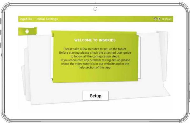 INGO Tablet Premium INU020D - WELCOME SCREEN - 1