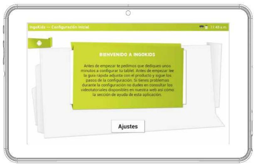 INGO Tablet Premium INU020D - PANTALLA BIENVENIDA - 1