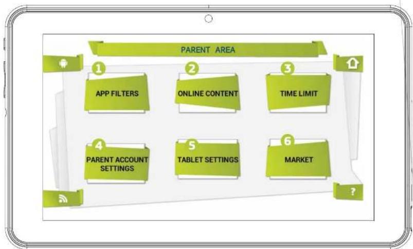 INGO Tablet Premium INU020D - HOW TO ACCESS PARENT AREA - 1