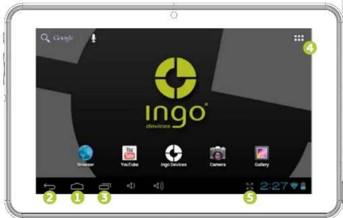 INGO Tablet Premium INU020D - Android-interface - 1