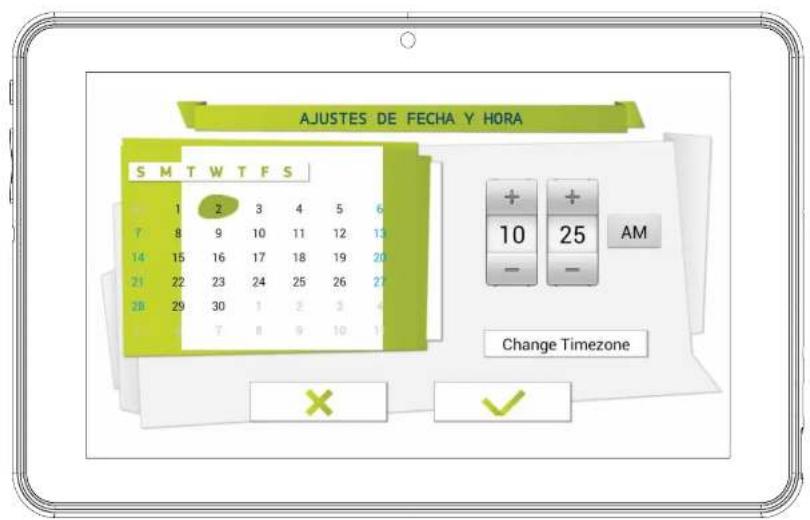 INGO Tablet Premium INU020D - AJUSTA FECHA Y HORA - 1