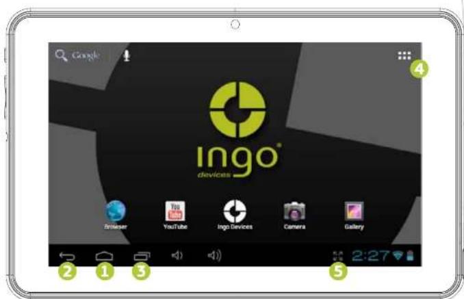 INGO Tablet Premium INU020D - INTERFAZ ANDROID - 1