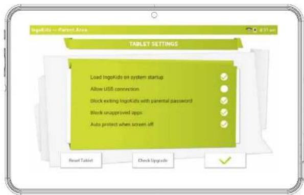 INGO Tablet Premium INU020D - CHANGE TABLET SETTINGS - 1