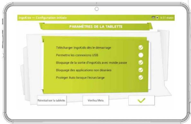 INGO Tablet Premium INU020D - Modifier les réglages de la Tablette - 1