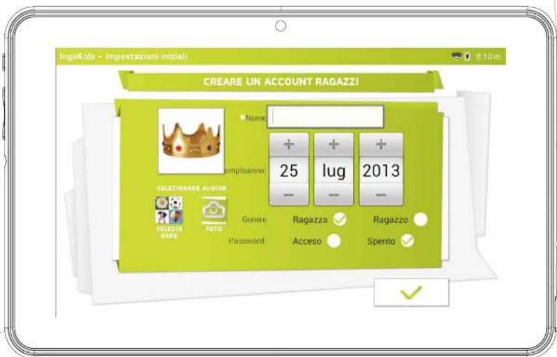 INGO Tablet Premium INU020D - CREARE UN ACCOUNT FIGLI - 1