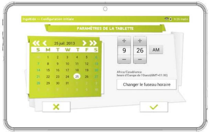 INGO Tablet Premium INU020D - Réglage de l'heure et de la date - 1