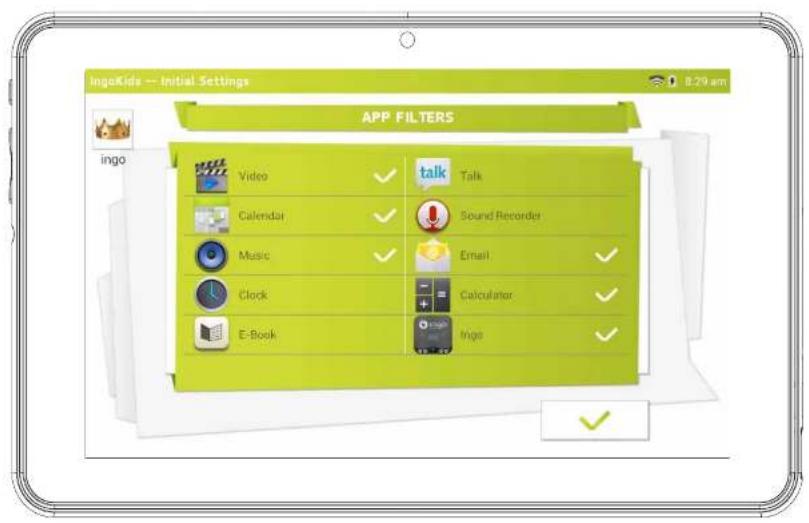 INGO Tablet Premium INU020D - APPS FILTER - 1