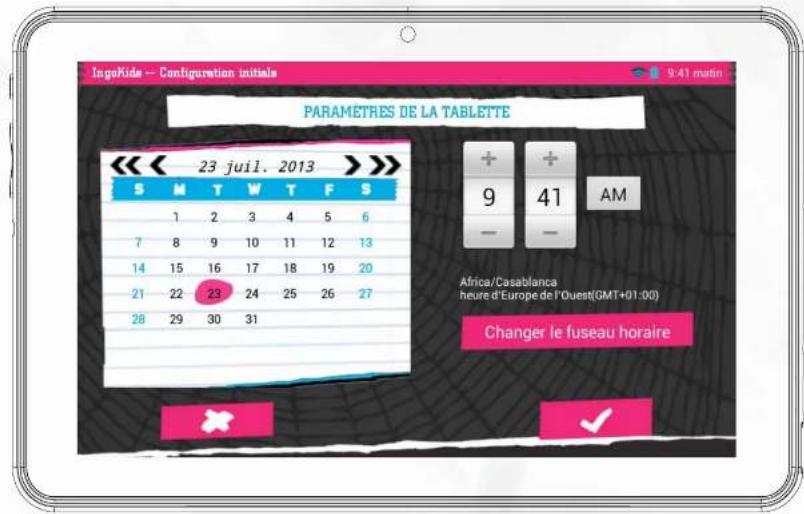 INGO Tablet Premium Monster High - Réglage de L'heure et de la date - 1