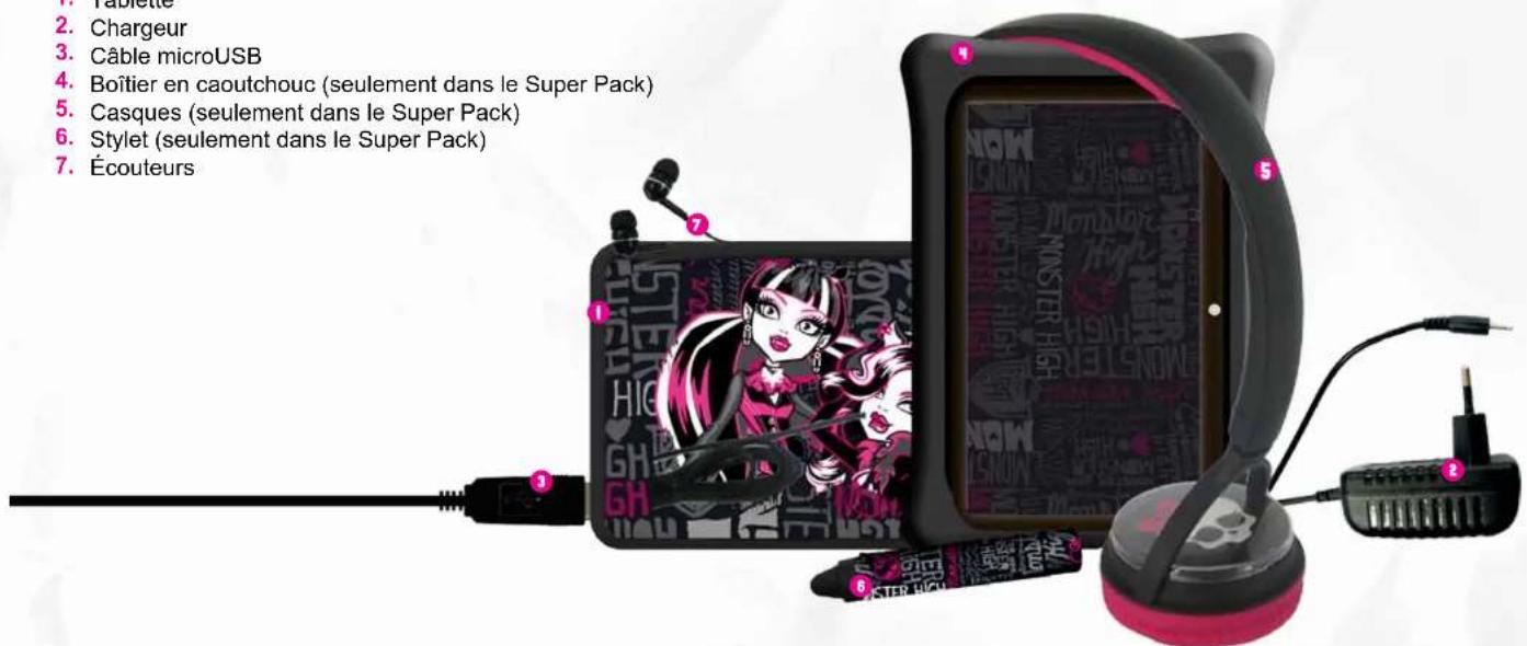 INGO Tablet Premium Monster High - L'emballage contient - 1