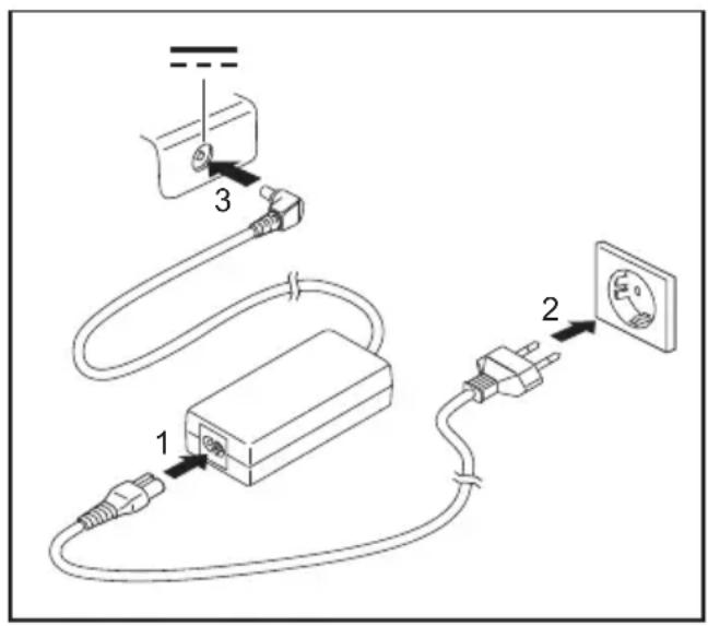 FUJITSU LifeBook T937 - Raccorder l'adaptateur d'alimentation - 2