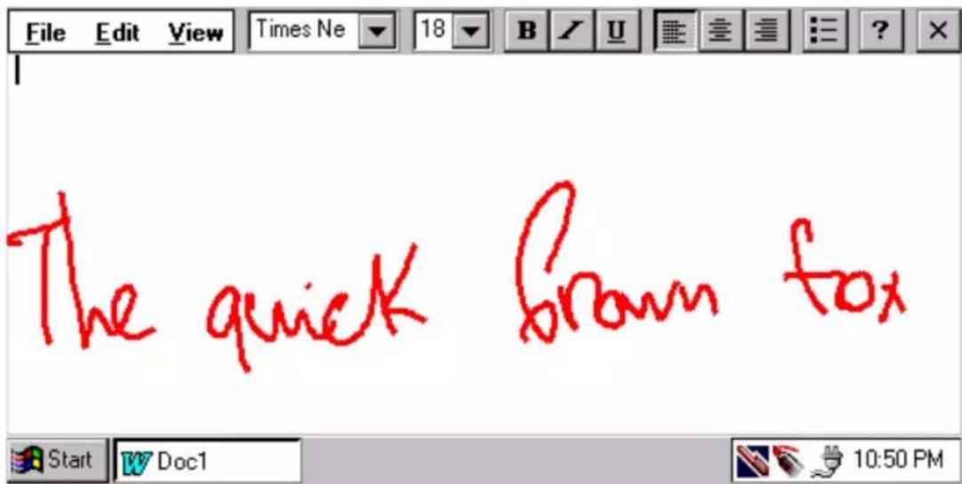 FUJITSU PenCentra 200 - Ecriture de base et corrections - 1