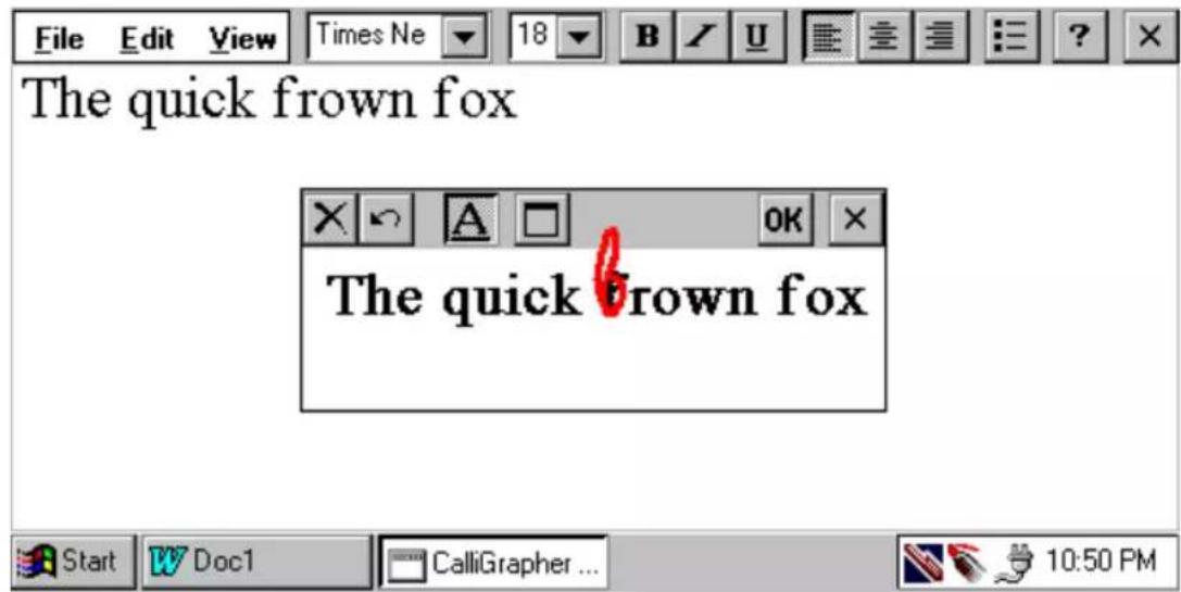 FUJITSU PenCentra 200 - Ecriture de base et corrections - 10