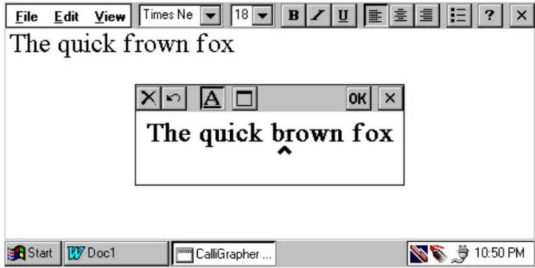 FUJITSU PenCentra 200 - Ecriture de base et corrections - 8