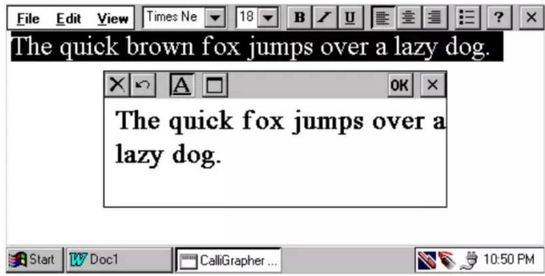 FUJITSU PenCentra 200 - Gestes et vérification d'orthographe - 9