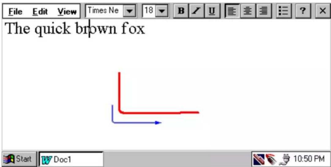 FUJITSU PenCentra 200 - Correction d'un texte à l'aide de CalliGrapher - 5
