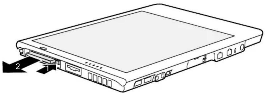 FUJITSU Stylistic ST5031 - Retirer la carte PC Card - 1