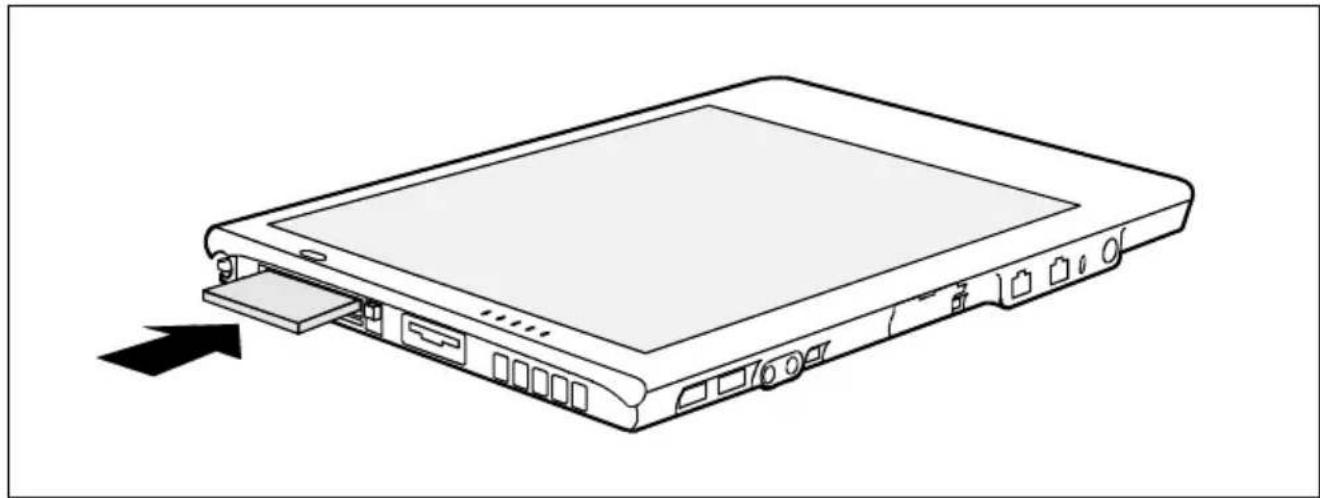 FUJITSU Stylistic ST5031 - Insérer une carte PC Card - 1