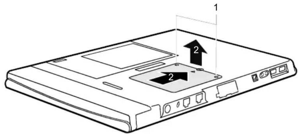 FUJITSU Stylistic ST5031 - Démonter un module mémoire - 1