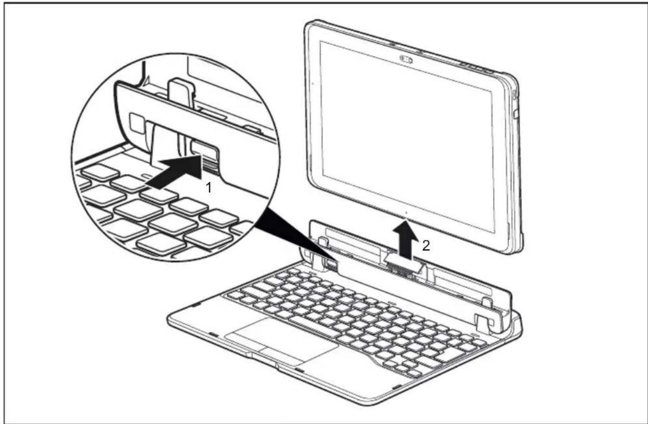 FUJITSU Stylistic Q508 - DébranchementduTabletPCduSliceKeyboard - 1