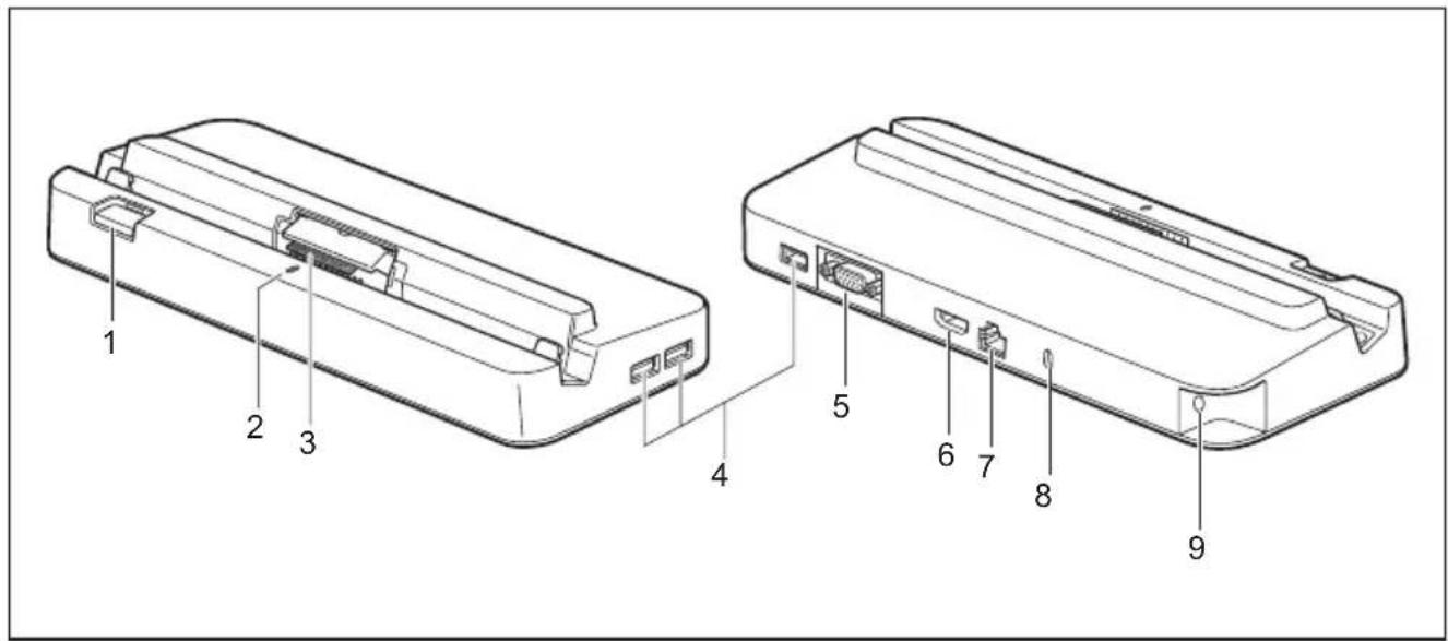 FUJITSU Stylistic Q508 - Composantsdelastation d'accueil - 1