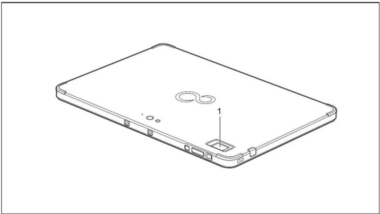 FUJITSU Stylistic Q508 - Installationducapteurd'empr eintedigitale (selonconfiguration) - 2