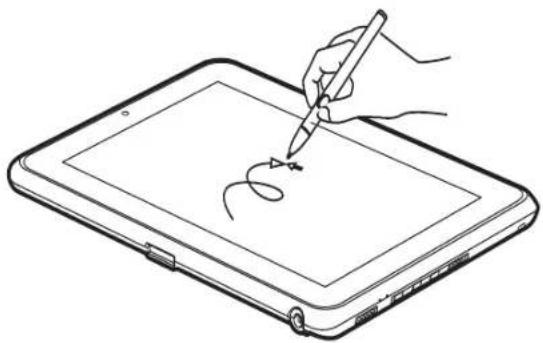 FUJITSU Stylistic Q552 - Clicking on Active Digitizer Display - 1