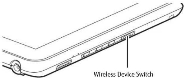 FUJITSU Stylistic Q552 - Deactivation Using the Wireless On/Off Switch - 1