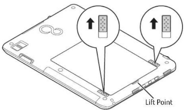 FUJITSU Stylistic Q552 - Cold-swapping Batteries - 1