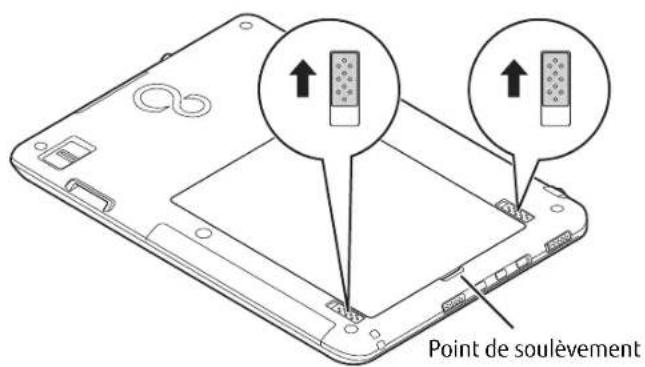 FUJITSU Stylistic Q552 - Remplacement hors tension de la batterie - 1