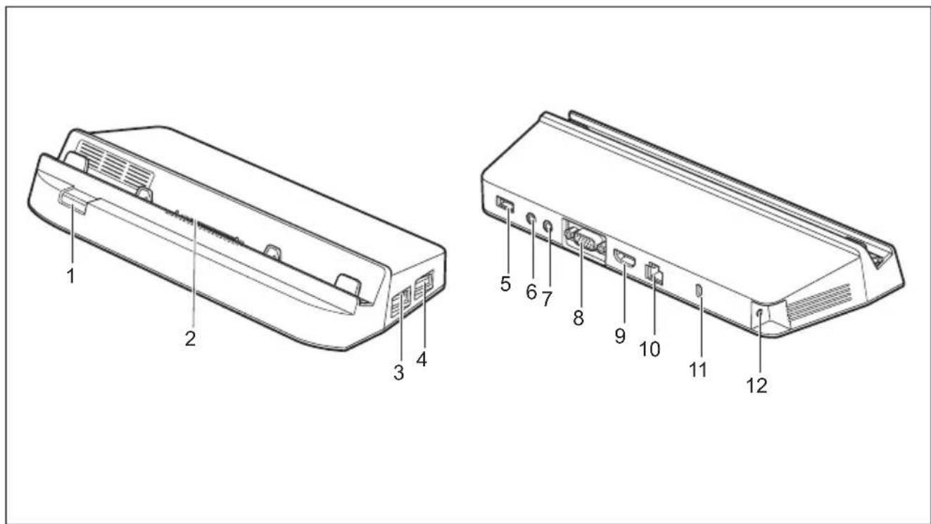 FUJITSU Stylistic Q616 - Composantsdelastationd'accueil - 1