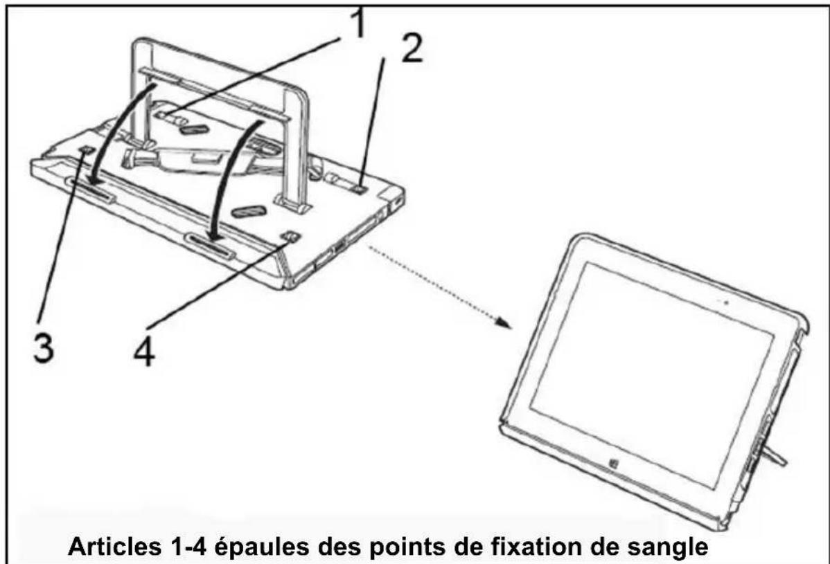 FUJITSU Stylistic Q616 - CoquedeprotectionenTPUavecpied supportetdragonne - 6