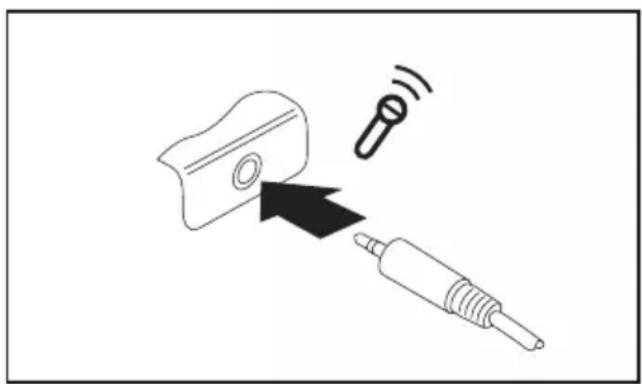 FUJITSU Stylistic R727 - Raccordement d'un microphone ou autre péripérisque d'entréeaudio - 1