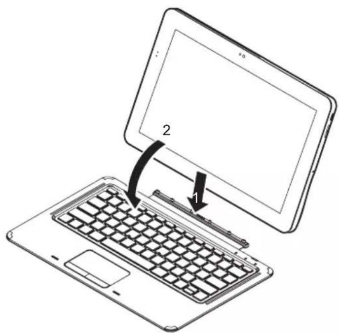 FUJITSU Stylistic R727 - ConnexionduTabletPCavecclaviermagnétique àlastationd'accueil - 3