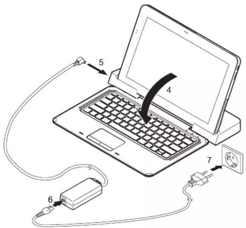 FUJITSU Stylistic R727 - ConnexionduTabletPCavecclaviermagnétique àlastationd'accueil - 5