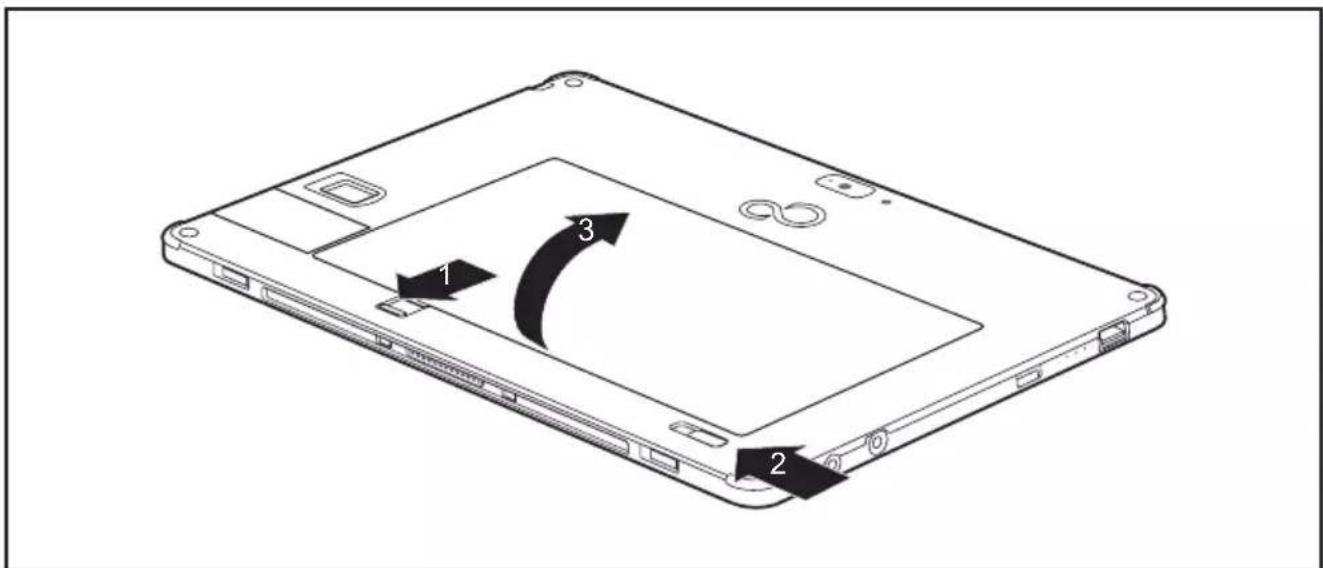 FUJITSU Stylistic V727 - Démonter l'accumulateur - 3