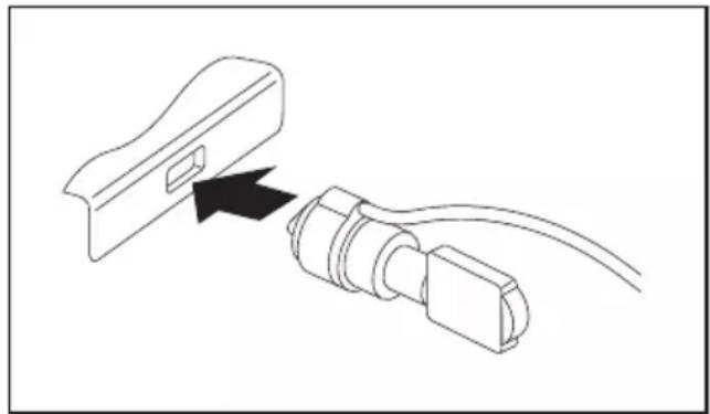 FUJITSU Stylistic V727 - Utilisation du Security Lock (nur Cradle) - 1