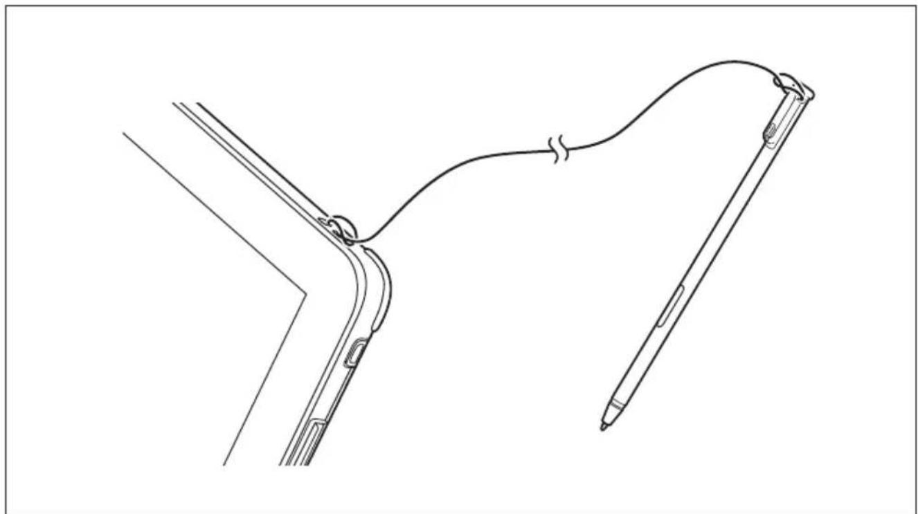 FUJITSU Stylistic V727 - Pose du cordon de stylet (en option) - 1