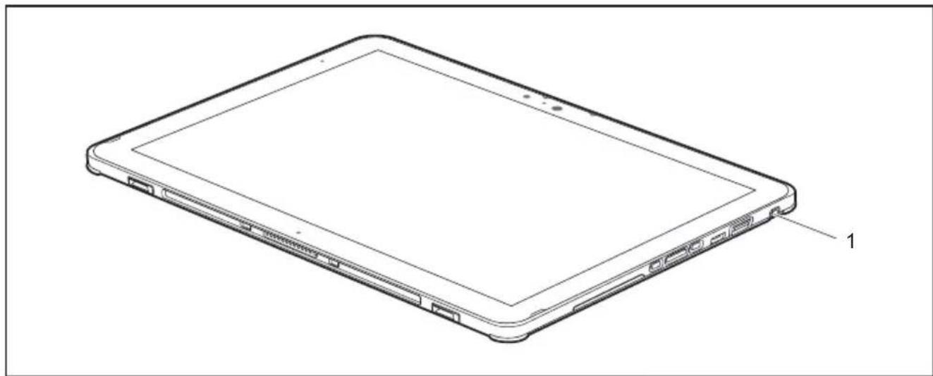 FUJITSU Stylistic V727 - Emplacement du stylet - 2