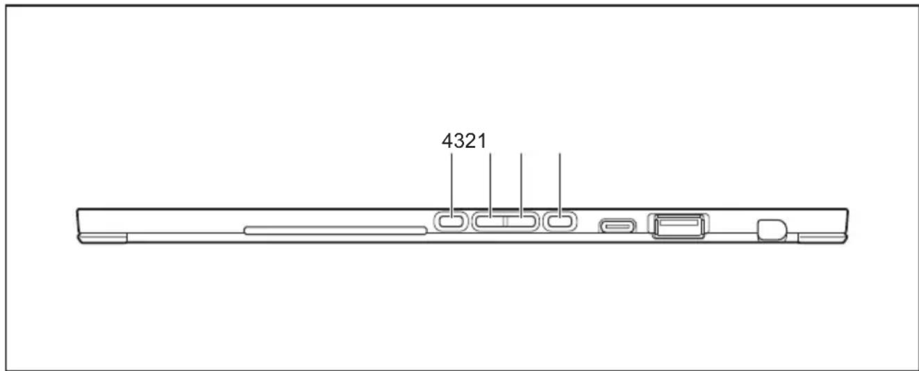 FUJITSU Stylistic V727 - Boutons de Tablet PC - 1