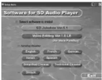 PANASONIC SVSD510 - 3.Haga cli en [SD-Jukebox Ver.5.1]. - 1