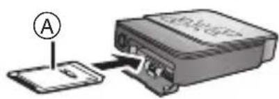 PANASONIC SVSD510 - Introduire etPTRirer la cartememoire SD - 4