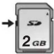 PANASONIC SVSD510 - Interruptor de proteccion contra descriruta de la tarjeta de memoria SD - 1