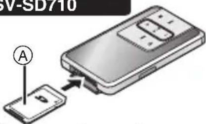 PANASONIC SVSD510 - Introduire etPTRirer la cartememoire SD - 6