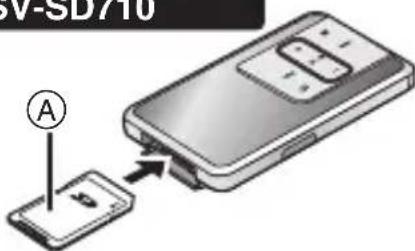 PANASONIC SVSD510 - Cómo insertar y quitar una tarjeta de memoria SD - 6