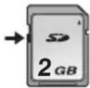 PANASONIC SVSD510 - Schreibschutzschalter der SD-Speicherkarte - 1