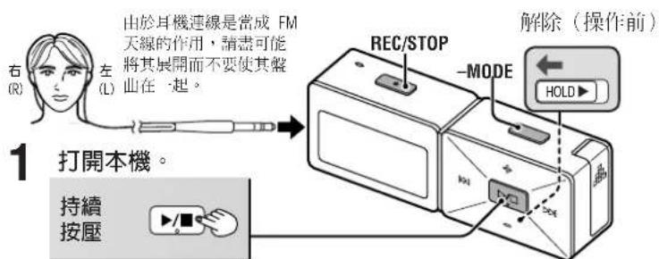 PANASONIC SVMP720V - 使用 FM 收音機(FM 收音機模式) - 1