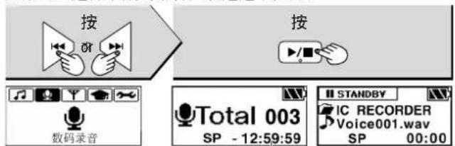 PANASONIC SVMP710V - 选择数码录音。 - 1