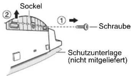 PANASONIC SCHC300 - Lösen Sie den Sockel des Geräts. - 1
