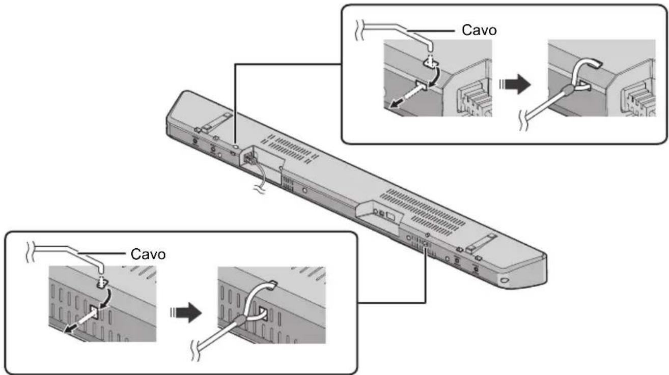 PANASONIC SCHTB510 - Fissare il cavo all'unità principale. - 1