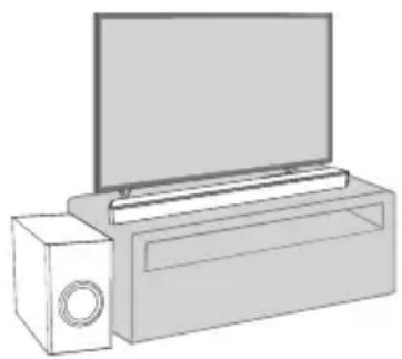 PANASONIC SCHTB510 - Platzieren des Hauptgeräts in einem Regal oder auf einem Tisch - 2
